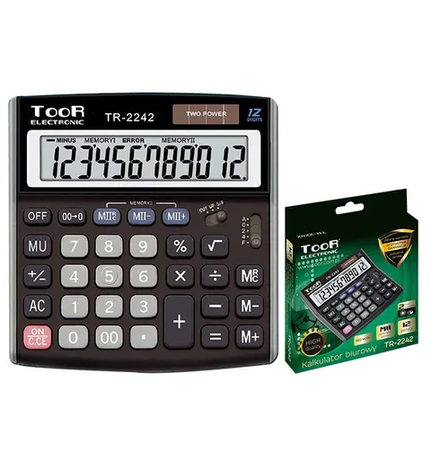 Kalkulator 12 pozycyjny TOOR TR-2242