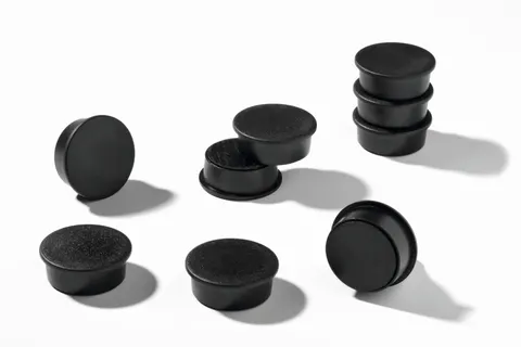 Magnesy do tablic mocne średnica 37mm czarne 20 sztuk /475501/