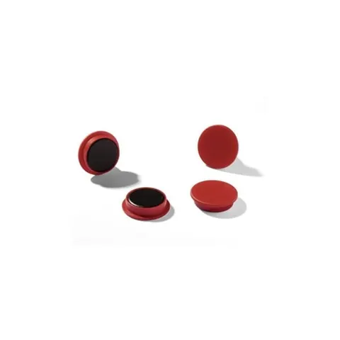 Magnesy do tablic mocne średnica 37mm czerwone 20 sztuk 4755 03 [WYPRZEDAŻ]