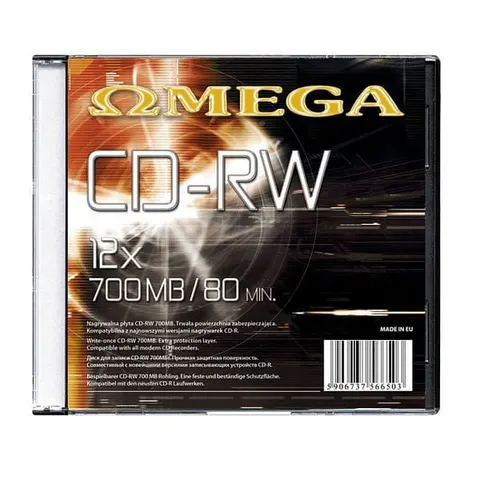 Płyta CD-RW 700mb 12x OMEGA freestyle slim 1szt