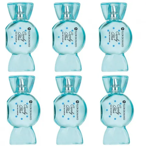 FLOR DE MAYO WOMEN Woda perfumowana EDP CANDY BLUE 25 ml, pakiet 6 szt.