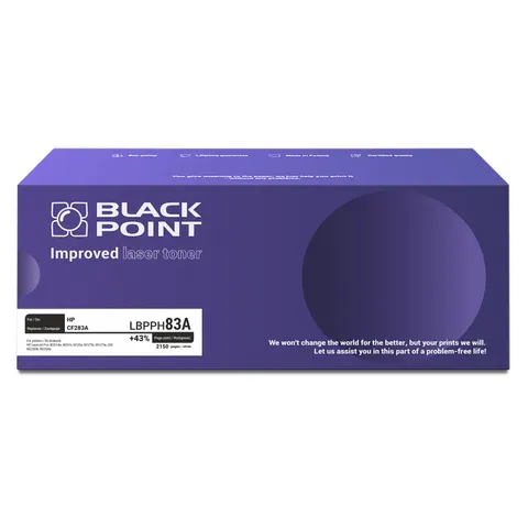 Toner HP CF283A zamiennik BLACK POINT, 1 szt. /LBPPH83A/