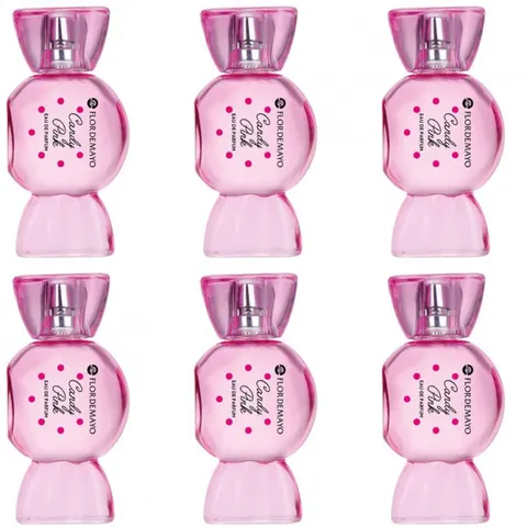 FLOR DE MAYO WOMEN Woda perfumowana EDP CANDY PINK 25 ml, pakiet 6 szt.