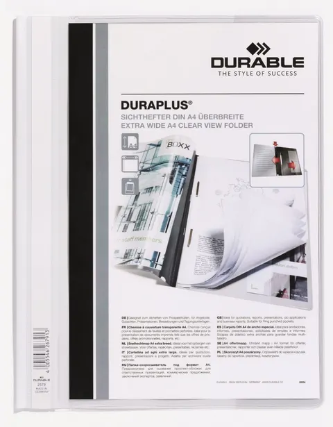 Skoroszyt prezentacyjny DURAPLUS biały A4 2579 02