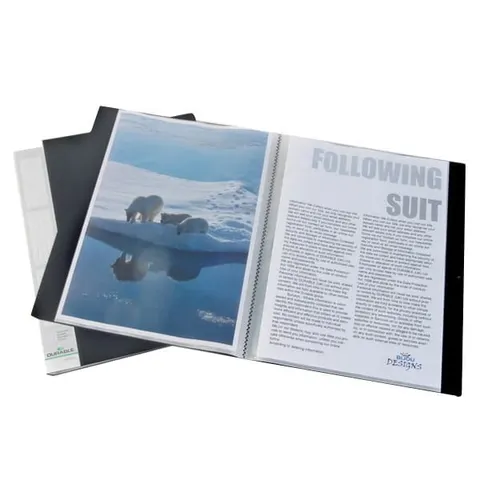 Album ofertowy, teczka DURALOOK 30 kieszeni PP czarny 2423 01