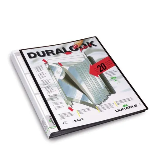 Album ofertowy, teczka DURALOOK PLUS 20 kieszeni PP czarny 243201