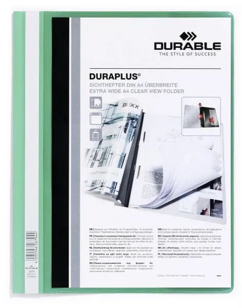 Skoroszyt prezentacyjny DURAPLUS zielony A4 2579 05