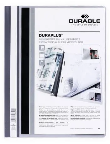 Skoroszyt prezentacyjny DURAPLUS szary A4 2579 10