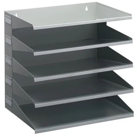 Sorter do dokumentów 5 półek szary 336010