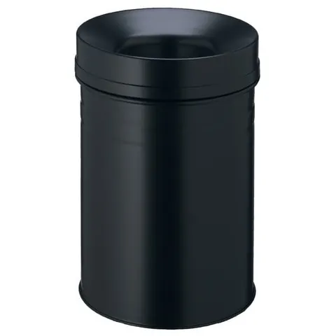 Kosz na śmieci okrągły 15l SAFE+ czarny 332501