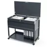 Wózek na teczki zawieszkowe SYSTEM FILE TROLLEY MULTI TOP na 100 teczek czarny /378701/