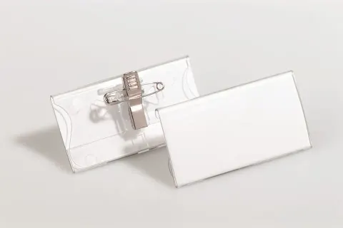 Identyfikator z akrylu z kombi-klipem 40x75mm 25 sztuk 8121 19