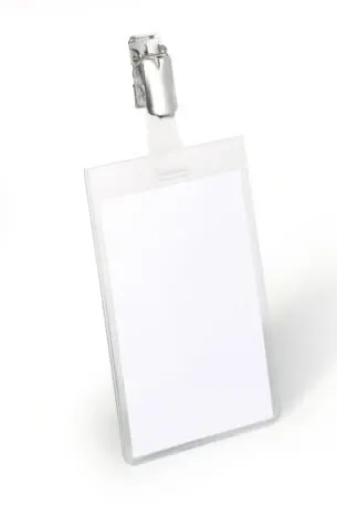 Identyfikator z klipem pionowy 90x60mm 25 sztuk 8002 19