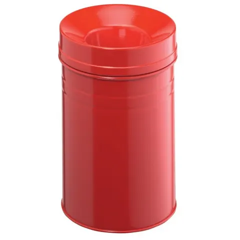 Kosz na śmieci okrągły 15l SAFE+ czerwony 332503