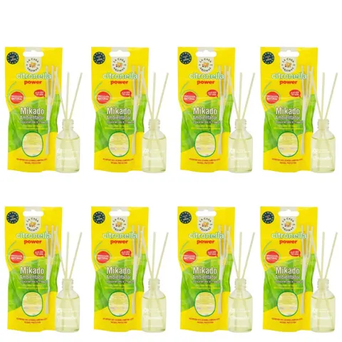 CITRONELLA LA CASA DE LOS AROMAS Patyczki zapachowe 30 ml, pakiet 8 opakwań