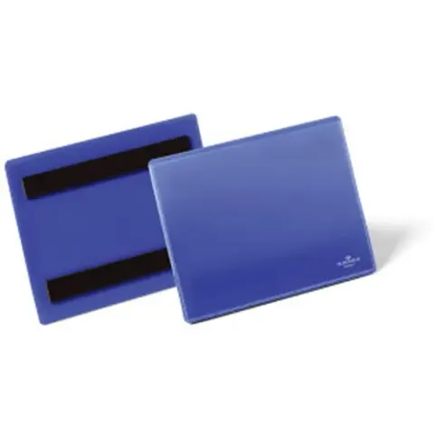 Kieszeń magazynowa magnetyczna A6 pozioma DURABLE niebieska 50szt. 1756 07