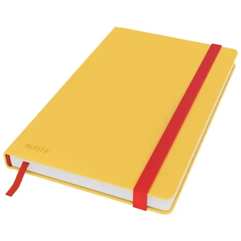 Notatnik A5/80 kratka 90g LEITZ COSY SOFT TOUCH twarda oprawa żółty ciepły /44540019/