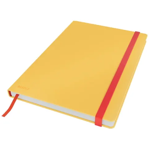 Notatnik B5/80 kratka 90g LEITZ COSY SOFT TOUCH twarda oprawa żółty ciepły /44820019/