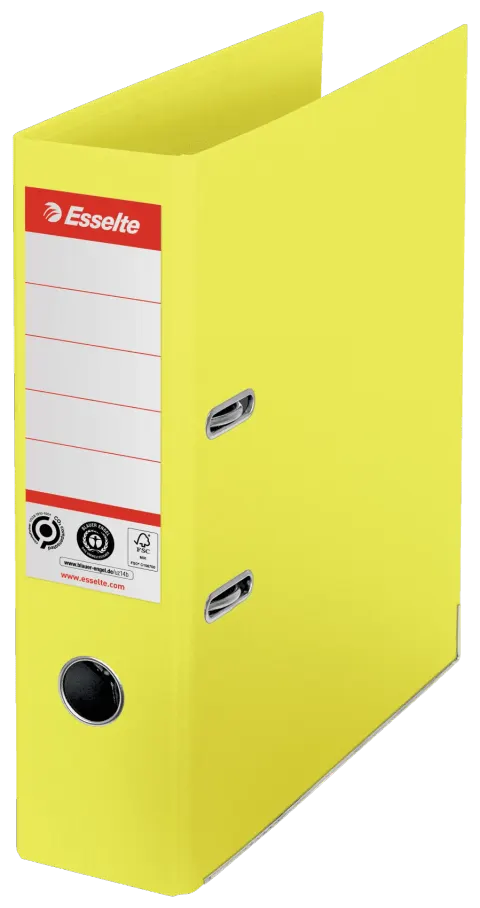 Segregator ESSELTE NO.1 A4/75 Z recyklingu żółty /627566/