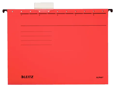 Teczka zawieszkowa LEITZ ALPHA czerwona 1szt. /19850125/