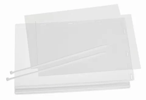 Kieszeń wodoodporna z opaską ściągającą A4 DURABLE transparentna 5szt. /502719/