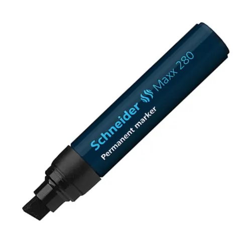 Marker permanentny Schneider Maxx 280 ścięty 4-12 mm czarny