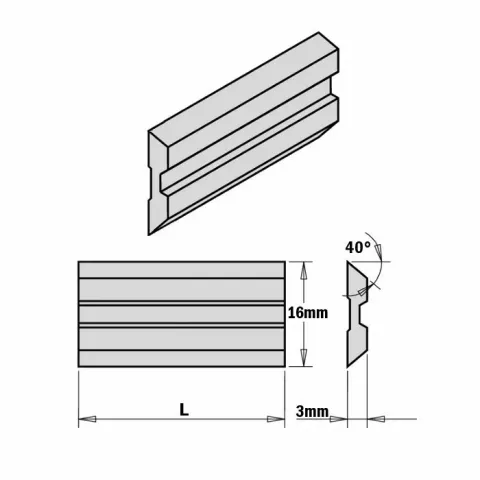 CMT Noże Centrolock HSS KS3.210.01