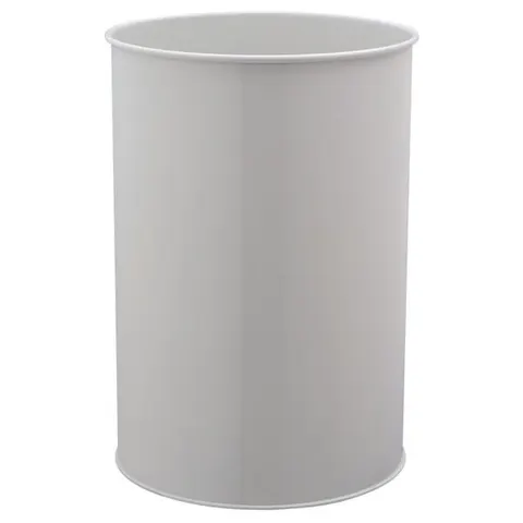 Kosz na śmieci okrągły metalowy 30l szary 330310