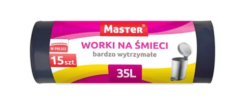 Worki 35l na śmieci czarne LD Master a15/50