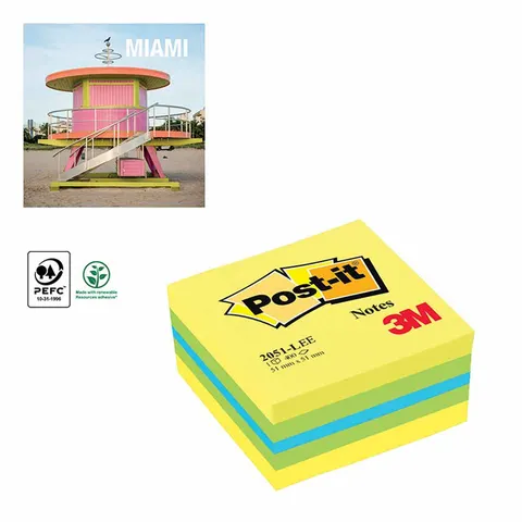 Bloczek 3M POST-IT 51x51mm cytrynowy 600k 2051L FT510091729