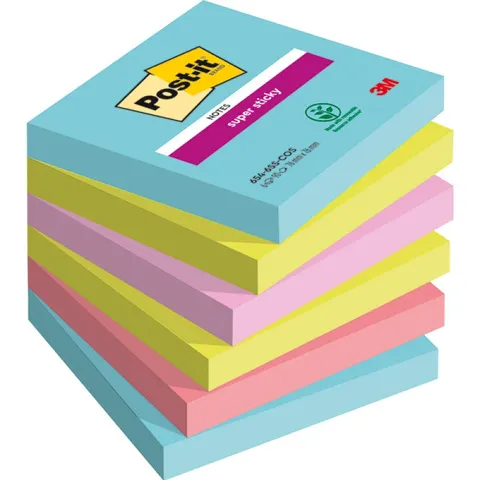 Notes samoprzylepny 76x76mm 6X90 paleta MIAMI 3M POST-IT SUPER /3M-70007011847/