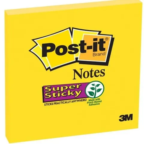 Notes Samoprzylepny Post-it Super Sticky 76x76mm Żółty