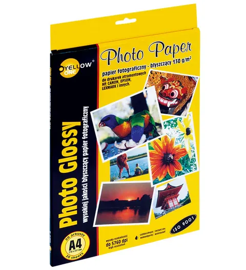 Papier fotograficzny A4 130g 20 ark. 4G130 150-1177 YELLOW ONE błyszczący