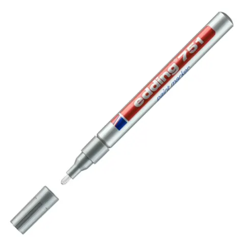 Marker olejowy 1-2mm EDDING 751 srebrny /751/054/S ED/