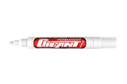 Marker Permanentny Gigant Końcówka Okrągła Kamet biały