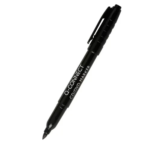 MARKER FOLIOPIS/DO CD 1,0mm M OKRĄGŁY Q-CONNECT CZARNY