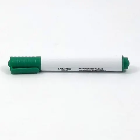 Marker suchościeralny i do flipchartu okrągły 1,0-3,0mm TAURUS zielony 1szt
