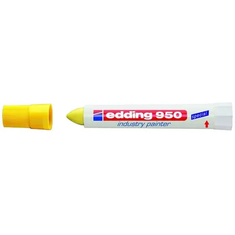 Marker przemysłowy farba w paście 10 mm EDDING 950 żółty /950/5/B/