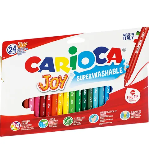 Flamastry CARIOCA JOY 40532 końcówka filcowa 1-2mm kpl. 24 kol. [160-1470]