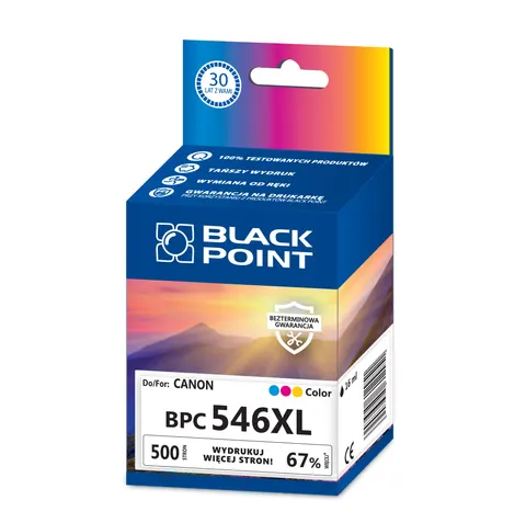 Tusz Black Point Bpc546xl Zastępuje Canon Cl-546xl