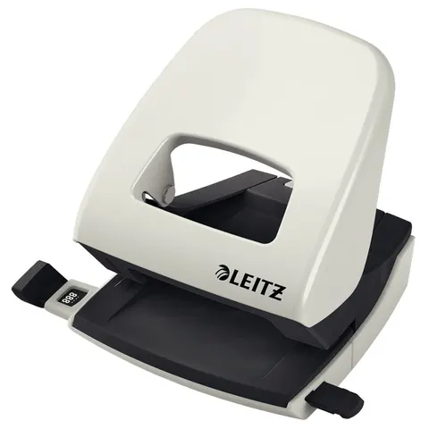 DZIURKACZ DO 30 KARTEK LEITZ 5008 DUŻY METALOWY NEXXT SERIES SZARY