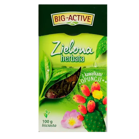Herbata liściasta zielona z opuncją BIG-ACTIVE 100g