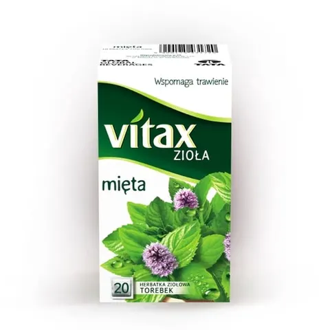 Herbata ziołowa VITAX Mięta 20szt.