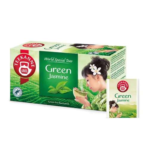 Herbata zielona kopertowana TEEKANNE GREEN TEA JASMIN jaśminowa 20szt. /67721/