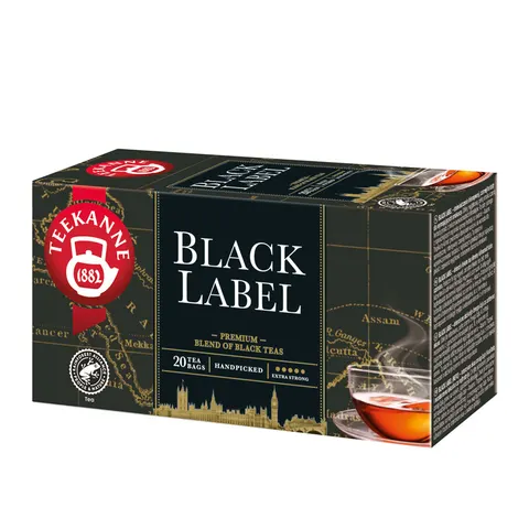Herbata czarna kopertowana TEEKANNE BLACK LABEL 20szt
