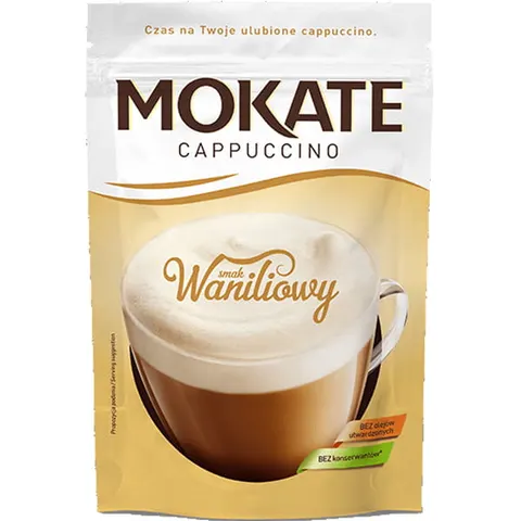 Kawa cappuccino MOKATE waniliowe 110g
