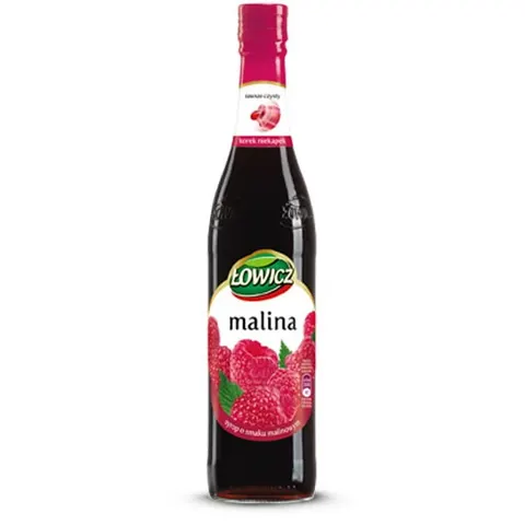 Syrop ŁOWICZ malinowy 400ml