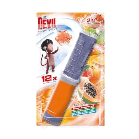 Krążek żelowy do toalety DR DEVIL 75ml TROPIKALNE OWOCE 1szt.