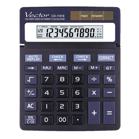 Kalkulator biurowy Vector CD-1181 II