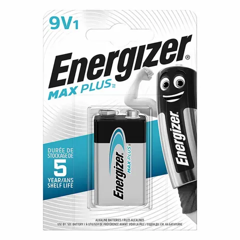Bateria alkaliczna 6LR61 / PP3 (9V) ENERGIZER Max Plus 9V 1 szt. EN-423389
